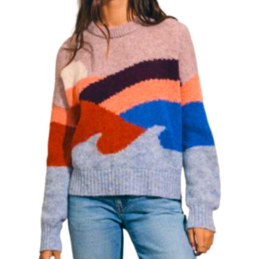 Faherty Emerald Bay Crew Sweater M